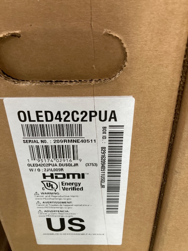 Photo 1 of ***Factory seal***
LG C2 Series 42-Inch Class OLED evo Smart TV OLED42C2PUA, 2022 - AI-Powered 4K TV, Alexa Built-in