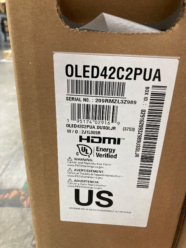 Photo 1 of ***Factory seal***
LG C2 Series 42-Inch Class OLED evo Smart TV OLED42C2PUA, 2022 - AI-Powered 4K TV, Alexa Built-in