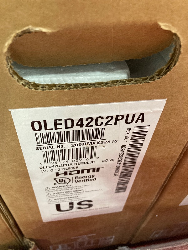 Photo 1 of ***Factory seal***
LG C2 Series 42-Inch Class OLED evo Smart TV OLED42C2PUA, 2022 - AI-Powered 4K TV, Alexa Built-in