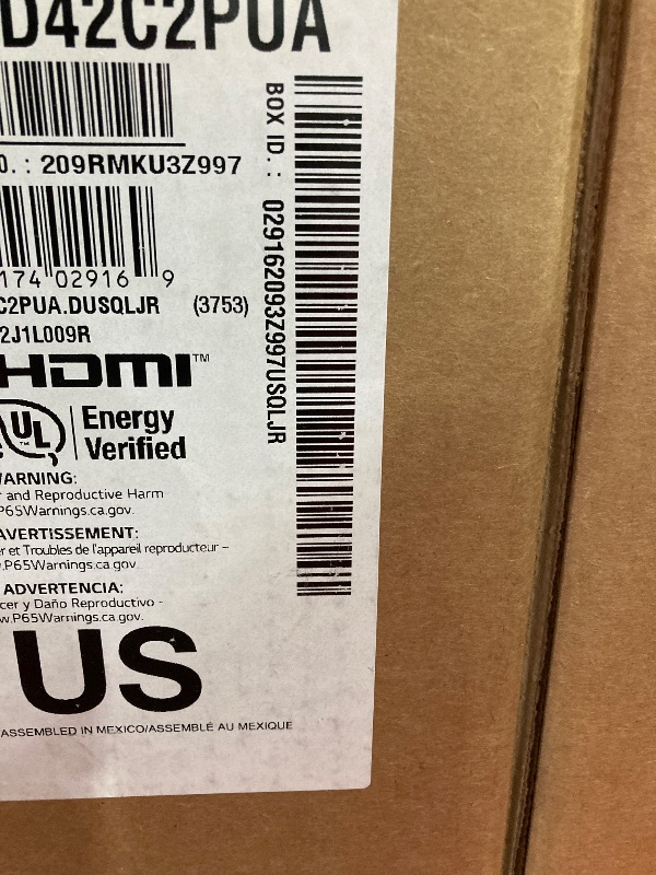 Photo 1 of ***Factory seal***
LG C2 Series 42-Inch Class OLED evo Smart TV OLED42C2PUA, 2022 - AI-Powered 4K TV, Alexa Built-in