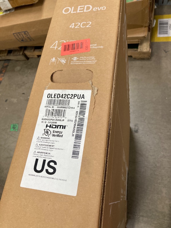 Photo 1 of ***Factory seal***

LG C2 Series 42-Inch Class OLED evo Smart TV OLED42C2PUA, 2022 - AI-Powered 4K TV, Alexa Built-in