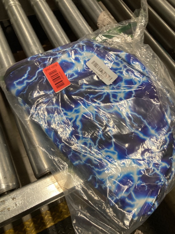 Photo 1 of Boy School Backpack Elementary Middle Lightning Bookbag Laptop Teenager Waterproof Lightweight 17 Inches (1-Blue)