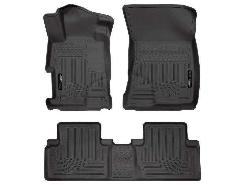 View 1 of ***ONLY THE FRONT MATS/MISSING SECOND SEAT LINER***Husky Liners WeatherBeater Front & Second Seat Floor Liners - 3 Piece