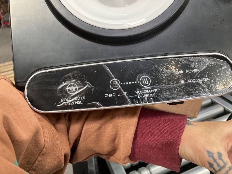 Photo 7 of Electactic Water Dispenser with Ice Maker Function, Top Loading Hot and Cold Water Cooler for 5 Gallon Bottle - Includes Child Safety Lock - Water Machine for Home, Office, Garage - Black