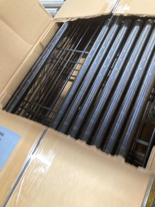 Photo 1 of 14" D×36" W×72" H Wire Shelving Unit Commercial Metal Shelf with 5 Tier Adjustable Layer Rack Strong Steel for Restaurant Garage Pantry Kitchen Garage?Black