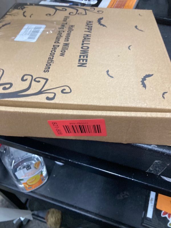 Photo 1 of  FT 54 LED Halloween Lights, 8 Modes & Timer Battery Operated Halloween Pumpkins Lights with Willow Vine Twig Garland, 3D Waterproof Decorations Lights for Home Indoor Wall Fireplace Mantle Party