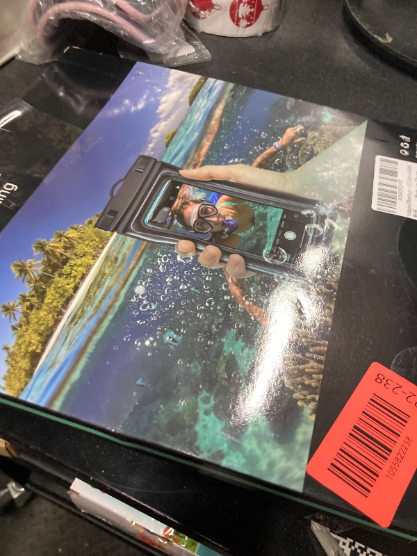 Photo 1 of ***Factory seal***

Waterproof Phone Pouch - 2 Pack IP68 Floating Waterproof Phone Case, Dry Bag Beach Cruise Essentials with Adjustable Lanyard for iPhone 16 Pro Max / 15 Pro / Galaxy S24 S23 (Black and Black)