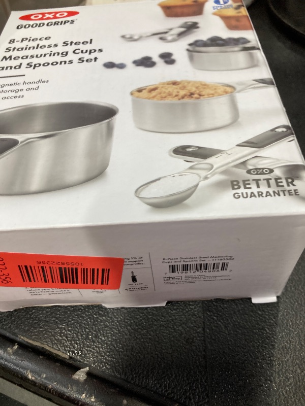 Photo 1 of ***Factory seal***

OXO Good Grips Stainless Steel Measuring Cups and Spoons 8-Piece Set, 4 Cups and 4 Spoons