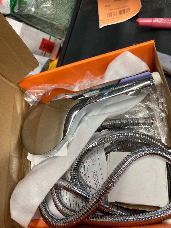 Photo 1 of 10 inch Rainfall Shower Head Combo Stainless Steel, THE FIRST WATERFALL mode, 10 Inch Rain Shower Head with Handheld 6 Spray Modes High Pressure, Overhead Shower Adjustable Extension Arm,Chrome