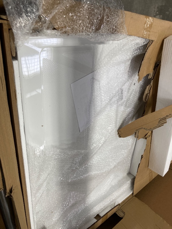 Photo 1 of Shower Base 72"×36"×4", Single Threshold Shower Tray with Center Drain, Rectangle SMC Shower Pan, White Slip Resistant Textured Surface Shower Base for Bathroom