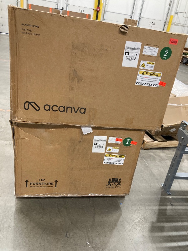 Photo 1 of *** 2 BOXES INCLUDED***Mellow Velvet Curved 2-Piece Chaise Sectional / 3-Seater Couch Sofa / Lounge Chair by Acanva*** 2 BOXES INCLUDED***