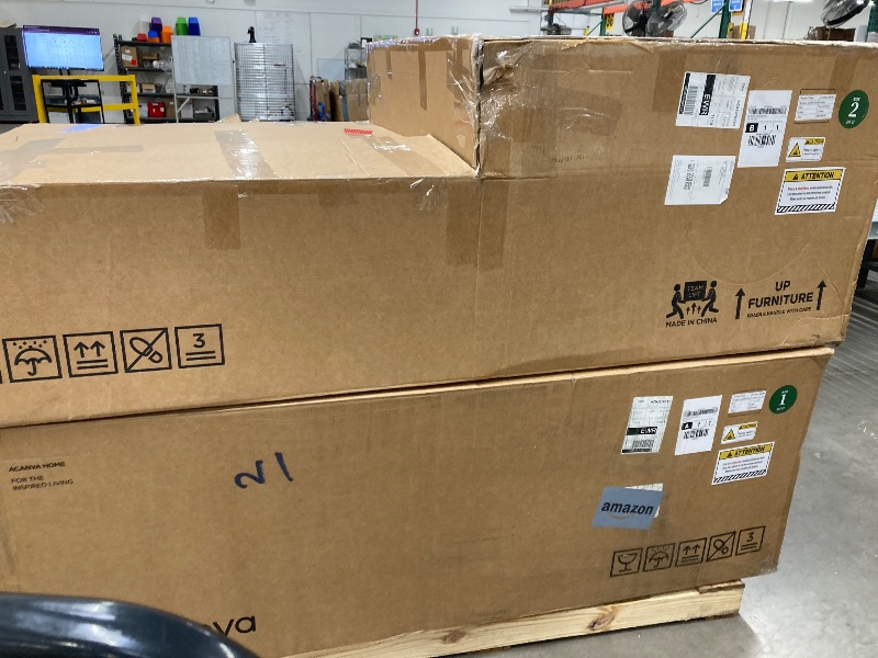 Photo 1 of *** 2 BOXES INCLUDED***Mellow Velvet Curved 2-Piece Chaise Sectional / 3-Seater Couch Sofa / Lounge Chair by Acanva*** 2 BOXES INCLUDED***