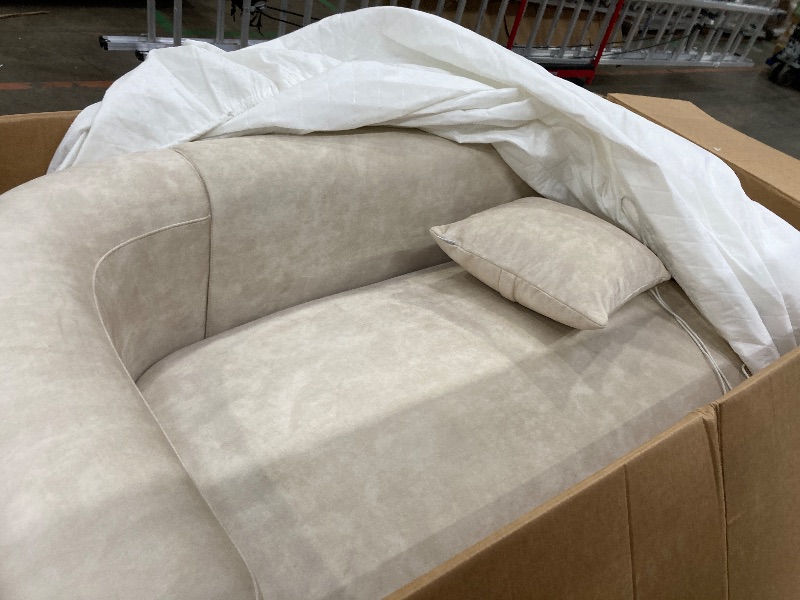 Photo 1 of *** 2 BOXES INCLUDED***Mellow Velvet Curved 2-Piece Chaise Sectional / 3-Seater Couch Sofa / Lounge Chair by Acanva*** 2 BOXES INCLUDED***