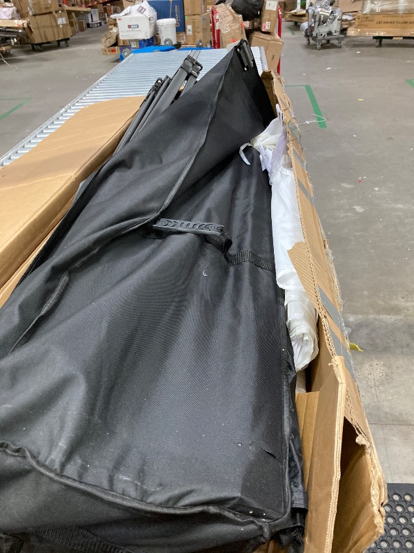 Photo 1 of **USED MISSING PARTS***   OBIZI 10x20 Heavy Duty Pop up Canopy Tent with 6 sidewalls Easy Up Commercial Outdoor Canopy Wedding Party Tent for Beach All Season Wind & Waterproof Gazebo with Roller Bag,White(Frame Thickened)