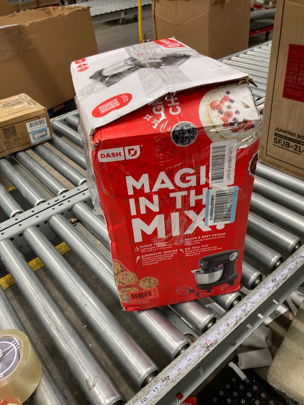 Photo 1 of ***USED***DASH Tilt-Head 3.5qt Stand Mixer 12 Speeds with Paddle, Dough Hook, and Whisk Attaachments- Forged Iron