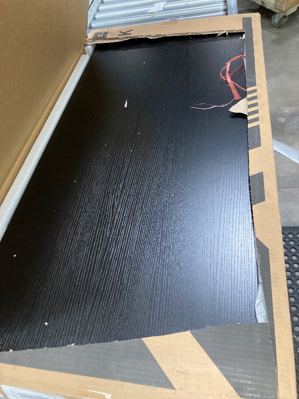 Photo 1 of **missing parts used*****Casacomoda Computer Writing Desk 40 inch, Sturdy Home Office Table, Work Desk with a Storage Bag and Headphone Hook, Black