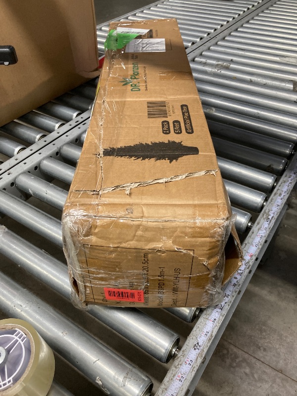 Photo 1 of ***used**5ft Artificial Cedar Topiary Trees for Outdoors, Fake Cypress Plants with Solar Light String, Faux uv resistant Plants for Home Front Porch Decor, Housewarming Gift