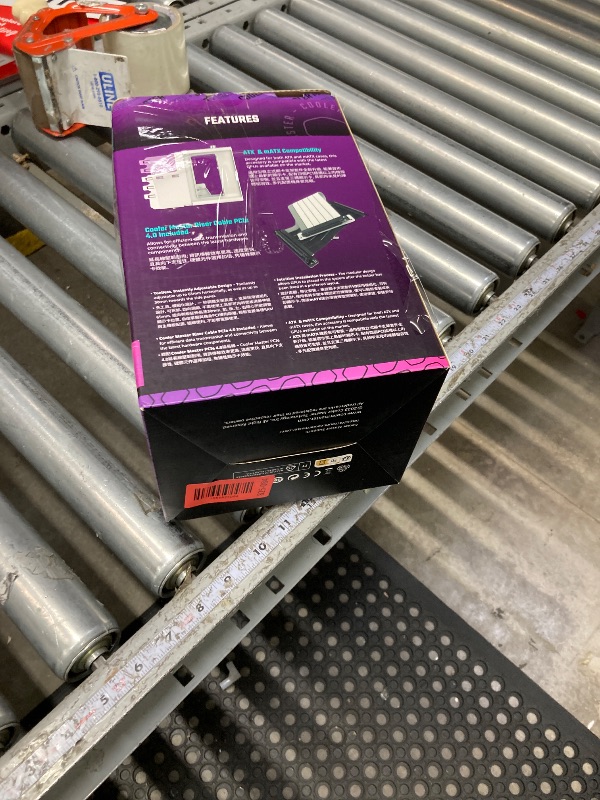 Photo 1 of **used funtional untested **** Cooler Master Vertical GPU Holder Kit V3, for E-ATX/ATX/mATX PC Case & PCI-E 4.0 Devices, Adjustable Modular Video Card Support, Thick SGCC Steel Bracket, 165 mm Riser Cable Included - Black