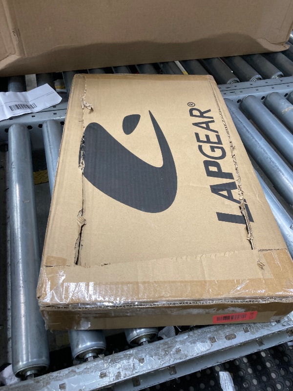 Photo 1 of **used** LAPGEAR Home Office Lap Desk with Device Ledge, Mouse Pad, and Phone Holder - Oak Woodgrain - Fits up to 15.6 Inch Laptops - Style No. 91589