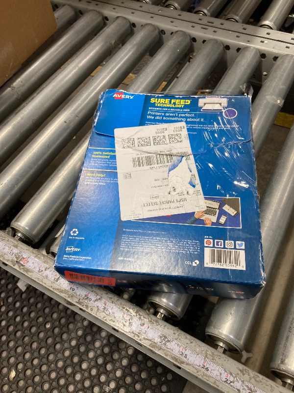 Photo 1 of **used***Easy Peel White Address Labels W/Sure Feed Technology Laser Printers 1.33 X 4 White 14/Sheet 250 Sheets/Box