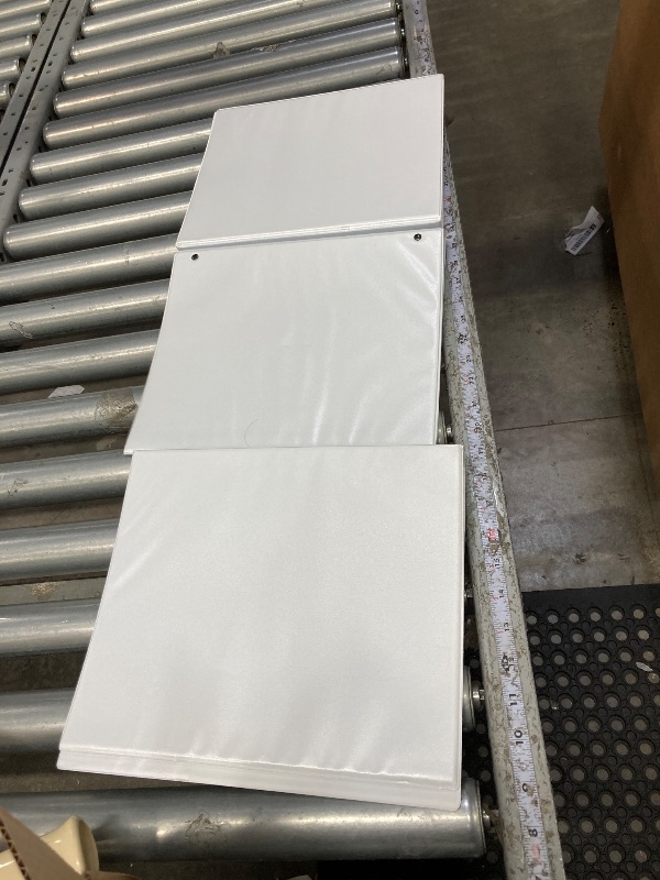 Photo 1 of **used**Universal Slant D-Ring View Binder, Rings, , White, arton***3pcs**
