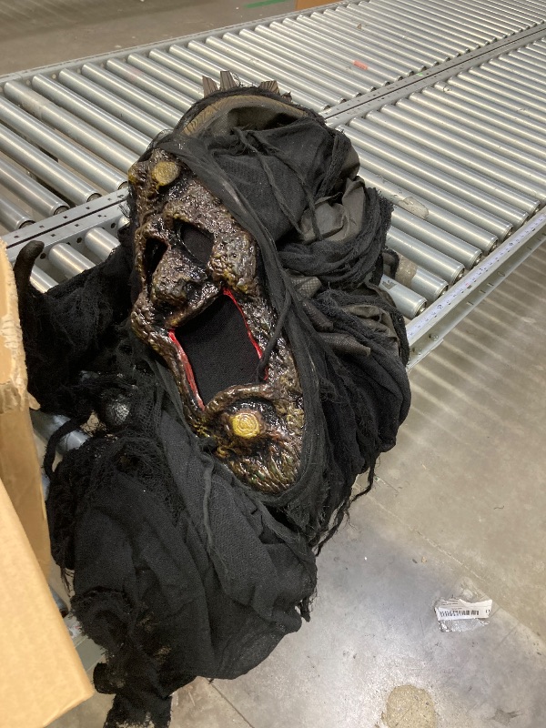 Photo 1 of **usado missing parts untestd*** Haunted Hill Farm's Light-Up Creepy Ghost Tree Halloween Animatronic with White Strobe Effects and Electrical Sounds for Scary Halloween Decorations, Spooky Fright Props for Home or Haunted House