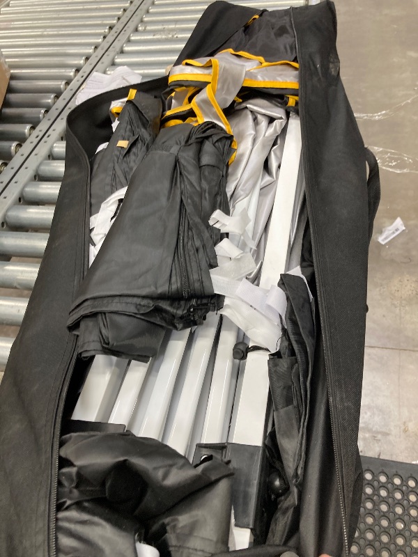 Photo 1 of ***missing parts used ***COBIZI 6.6x6.6 Pop Up Canopy Without Sidewall,Heavy Duty Canopy UPF 50+ All Season Wind Waterproof Commercial Outdoor Party Tents for Parties Canopy Gazebo with Storage Bag(6.6 x 6.6 ft Black)