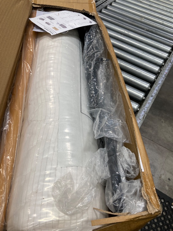 Photo 1 of ****It is missing parts and is used, and it is not known if it works.*****MAXYOYO Modern Accent Chair, Comfy Living Room Chair with Metal Frame Wooden Armrest, Upholstered Armchair with Soft Cushion for Bedroom Balcony Lounge Reading Room, Beige