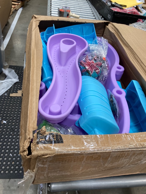 Photo 1 of ***(MISSING PARTS -SELLING AS IS - PARTS MISSING)*** 
Step2 Rain Showers and Unicorns Water Table, Kids Water and Sand Activity Sensory Playset, Summer Outdoor Toys for Toddlers 1.5+ Years Old, Blue & Purple