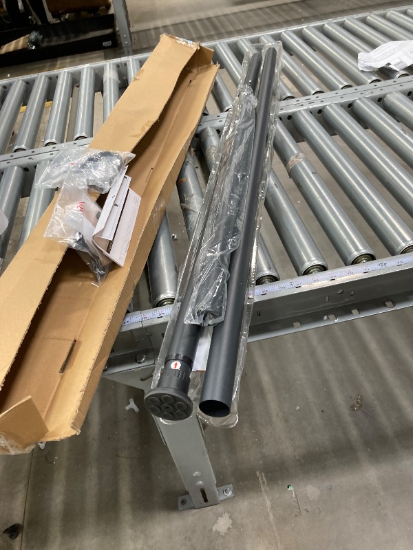 Photo 1 of *****this is used, missing parts, non-returnable***ALLZONE Tension Curtain Rod for Window, Inches, Heavy Duty Curtain Rods No Drilling, Non-Slip Bathroom Shower Tension Rod, Renter Friendly, Adjustable, Spring Loaded, Extra Long, Black