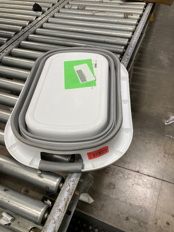 Photo 1 of
Hero image 2 of Kusmil 26L Collapsible Plastic Laundry Basket, Foldable Pop up Storage Container Space Saving Washing Tub Organizer (White/Grey), 2 of 7
Best seller
***used**Kusmil
Kusmil 26L Collapsible Plastic Laundry Basket, Foldable Pop up Storag