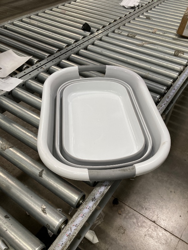 Photo 1 of
Hero image 2 of Kusmil 26L Collapsible Plastic Laundry Basket, Foldable Pop up Storage Container Space Saving Washing Tub Organizer (White/Grey), 2 of 7
Best seller
***used**Kusmil
Kusmil 26L Collapsible Plastic Laundry Basket, Foldable Pop up Storag