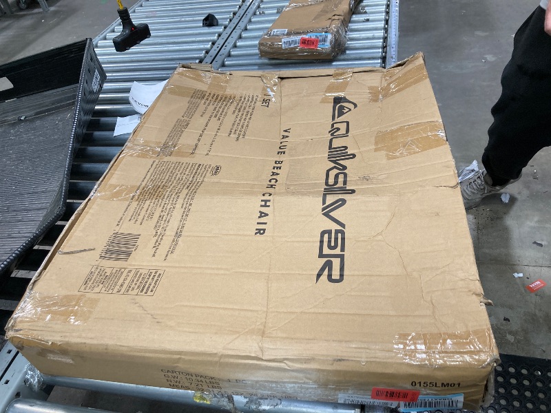 Photo 1 of ***used***QUIKSILVER Beach Chair – Lightweight Folding Chair with Adjustable Recline and Cup Holder – Portable and Durable Chairs for Beach, Camping Chair, or Concerts in The Park