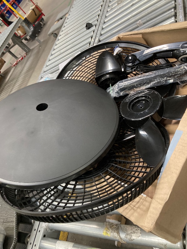 Photo 1 of *****The fan is not complete; it is missing a piece and is used.****Lasko 18 in. Cyclone Pedestal Fan with Remote Control, Black