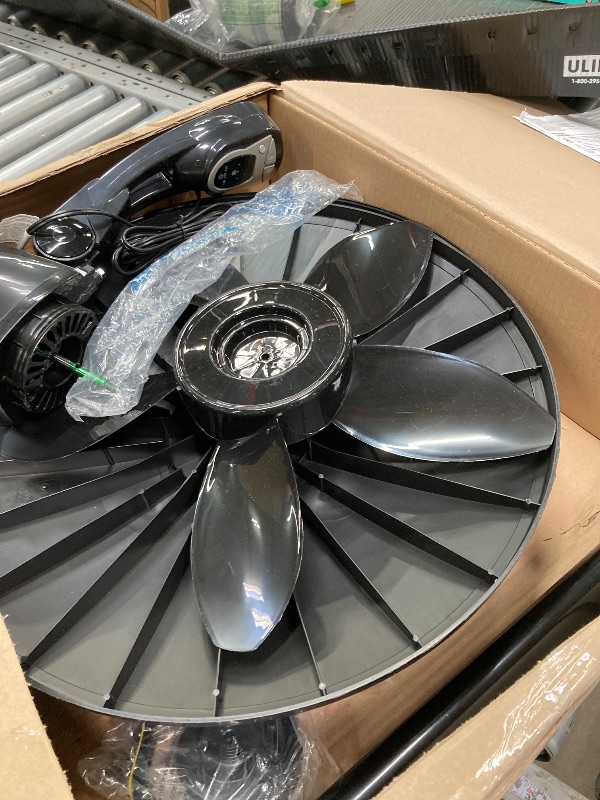 Photo 1 of *****The fan is not complete; it is missing a piece and is used.****Lasko 18 in. Cyclone Pedestal Fan with Remote Control, Black