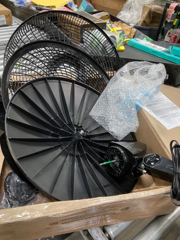 Photo 1 of *****The fan is not complete; it is missing a piece and is used.****Lasko 18 in. Cyclone Pedestal Fan with Remote Control, Black