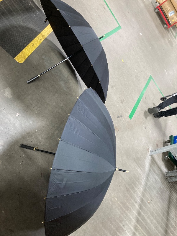 Photo 1 of **usedone used and the other new**Creative Long Handle Large Windproof Umbrella Japanese Sun Rain Straight Umbrella Manual Open 2pcs 