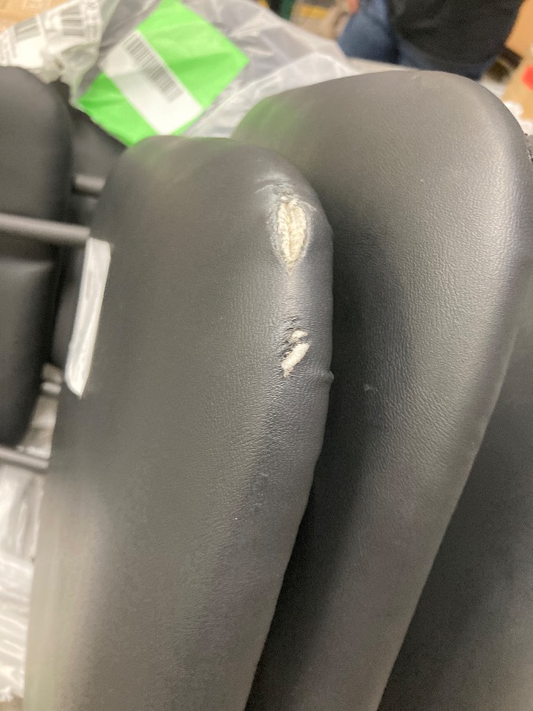 Photo 1 of **** The chair is used, it is missing parts like the screws and has a broken part in the front and the leg is all dented.*****Ktaxon Folding Chairs Set of 4 Modern Kitchen Dinner Chairs, Padded Accent Chairs Reading Chair Bar Office Chair with Metal Legs