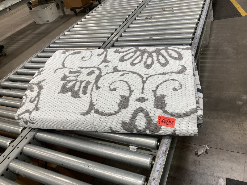 Photo 1 of ***used***Findosom 6'x9' Boho Mandala Outdoor Rug Patio Rug Large Reversible Plastic Straw Rug RV Outdoor Mat Waterproof Foldable Portable Camping Mat for RV,Patio,Backyard,Deck,Picnic,Beach Brown