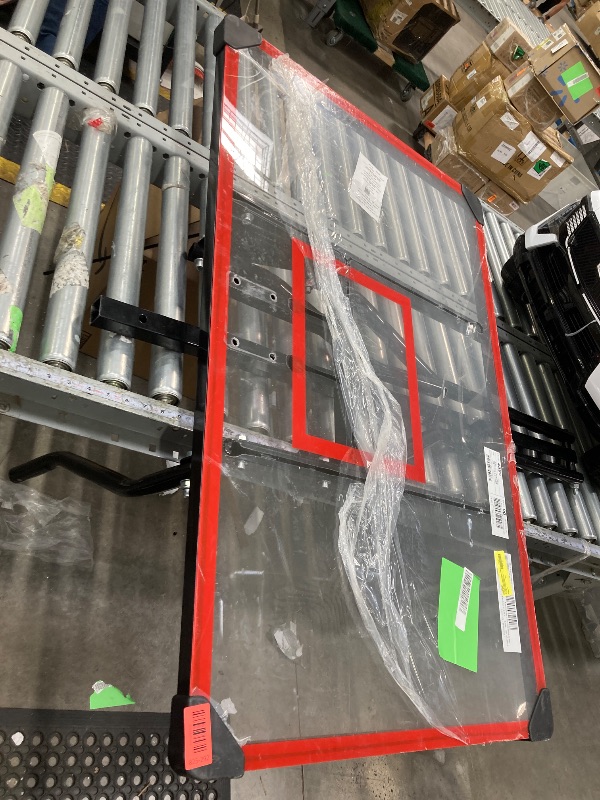 Photo 1 of ***It is used and only the board is there, then everything is missing****Lifetime Adjustable In-Ground Basketball Hoop (=nch Acrylic) Clear