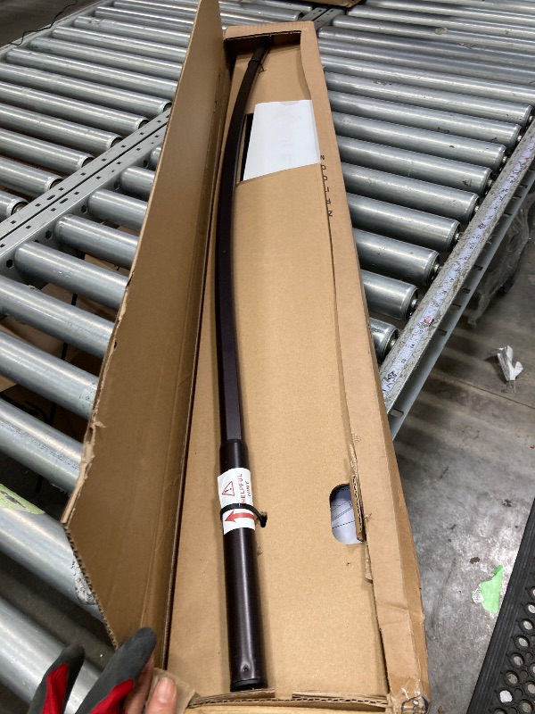 Photo 1 of **used missing parts***   Zenna Home Rustproof Curved Shower Curtain Rod, No Drill Adjustable Curved Tension Shower Curtain Rod for Bathroom, Easy Install, Rounded for Extra Room and Comfort, 50 to 72 Inches, Bronze