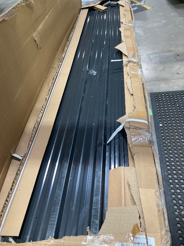 Photo 1 of ****They are used, have a dent in the middle and are missing parts to complete the garage GarveeLifeT Metal Carport, Enclosed Car Port with Reinforced Frame and Steel Roof for All-Weather Use, Metal Garage Shed for Full-Sized Pickup Trucks