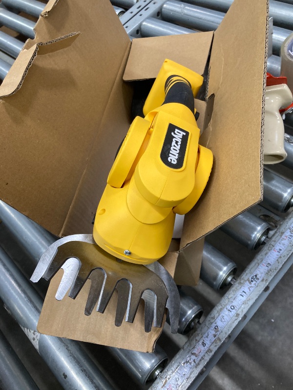 Photo 1 of **USED MISSING PARTS**BYCZONE Hedge Trimmer Cordless for Dewalt 20V Battery, 2 in 1 Electric Bush Trimmer - Mini Shrub Trimmer and Grass Shears Cordless for Garden Yard Lawn (Battery NOT Including)
