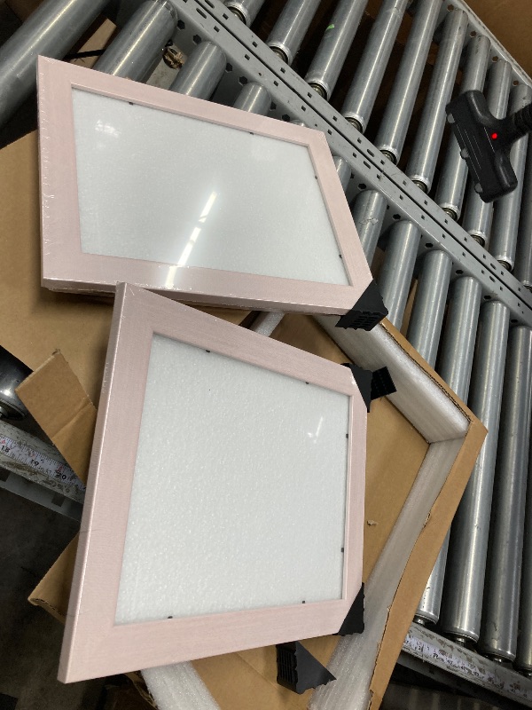 Photo 1 of [2-Pack] Kids Art Frames, 8.5x11 Front Opening Kids Artwork Frames Changeable, Pale Pink Artwork Display Storage Frame for Wall, Holds 50 Pcs, for 3D Picture, Crafts, Children Drawing, Hanging Art,