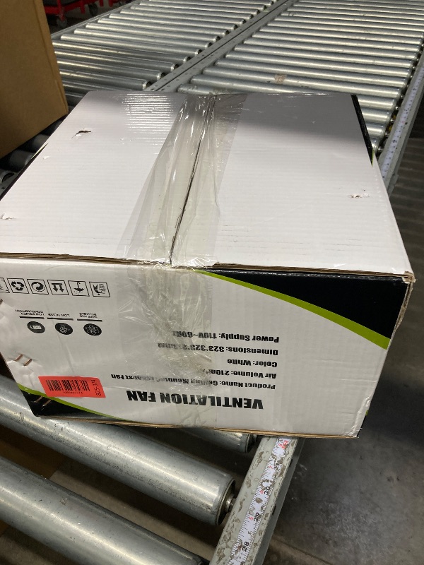 Photo 1 of **use missing parts***Bathroom Exhaust Fan 12" Panel Ultra Quiet without Light?10x10" Mount?, 0.7 Sone 141CFM, 4" Duct for Bathroom/Garage/Home