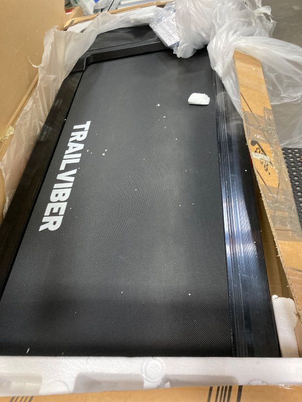 Photo 1 of ***used missing parts funtional unteted ***Walking Pad Treadmill with 12% 9-Level Auto Incline, 450 lbs Capacity RGB LED Screen, Bluetooth Speaker Under Desk Treadmill, Compact Treadmills for Home Hiking, Black