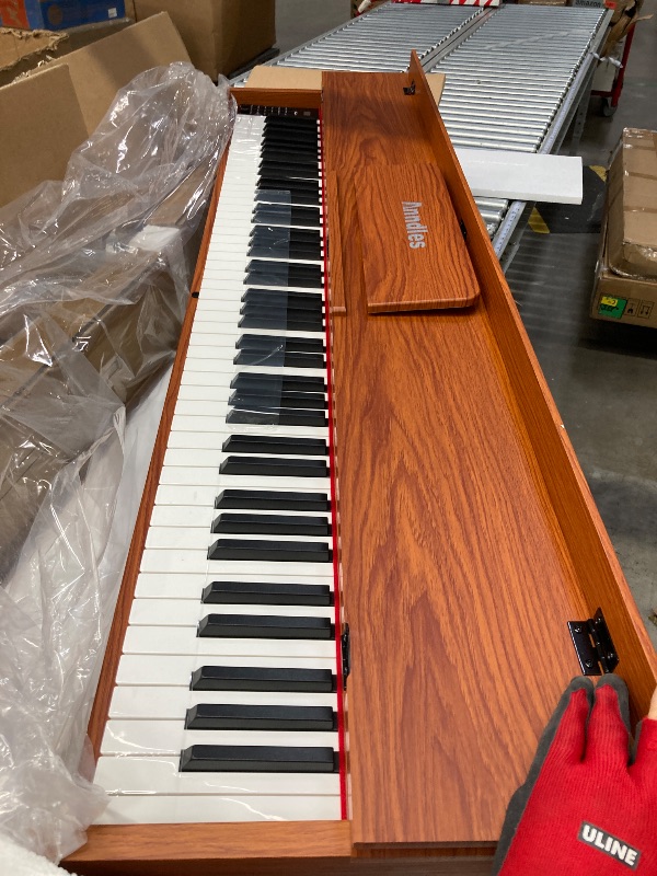 Photo 1 of **missing parts used ***Anndles Keyboard Piano,Digital Piano Weighted For Beginner,Electric Piano 88 Keys,USB MIDI and Headphone Jack,Three Pedal