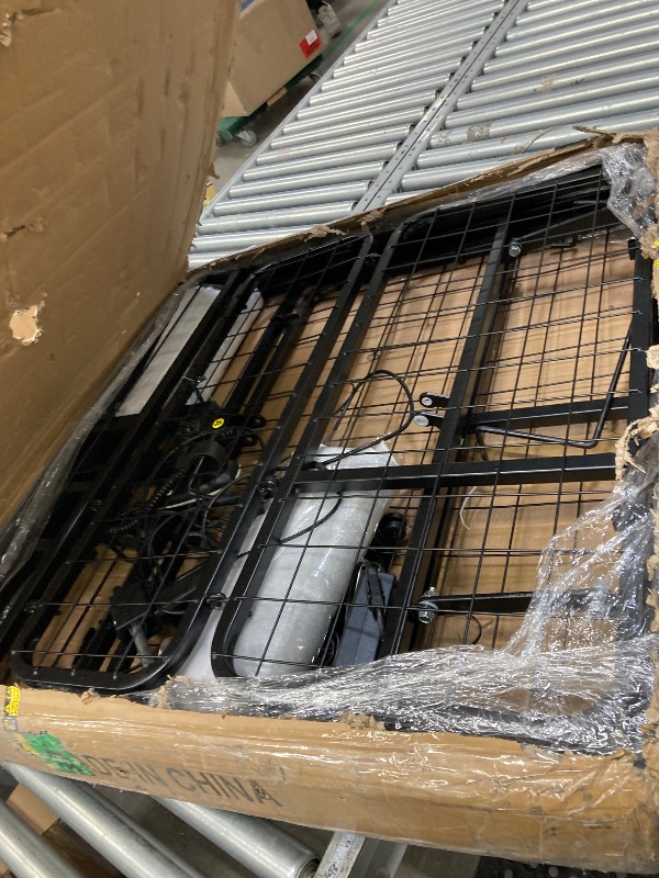 Photo 1 of **used missing parts *****MICOUD Adjustable Bed Frame Full Metal Frame Bears 705 lbs Head and Legs Can Lift Independently, Zero Gravity Prevents Snoring and Acid Reflux Black Quick Installation Twin XL (Twin XL)