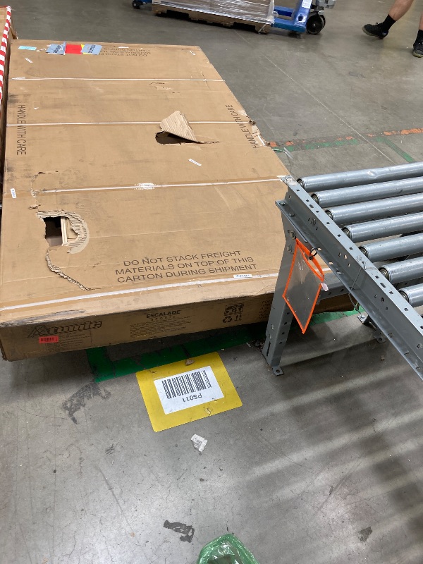 Photo 1 of **Used, missing a part and it is not known if it works 100%.****used misssign parts  Atomic Avenger 8 Foot Air Hockey Table with LED Scoring and 120V Blowers for Exhilarating Play