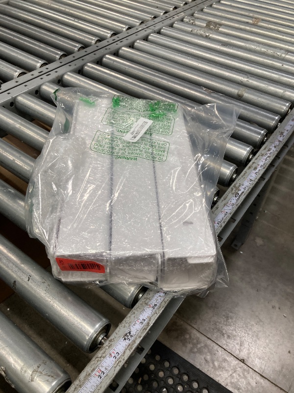 Photo 1 of *** used missing parts***Blulu 8 Packs 14 Inch Acrylic Floating Shelf Wall Mounted Invisible Acrylic Shelf Ledge Floating Bookshelf for Living Room Office Bedroom Bathroom Kitchen Decoration Space Save (White)